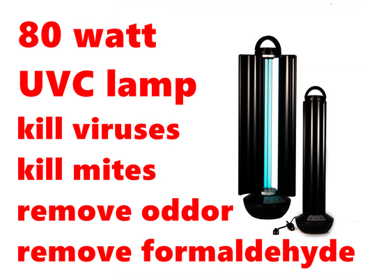 70w 80w UVC জীবাণুমুক্তকারী বায়ু নির্বীজন মেশিন পৃষ্ঠের ভাইরাস হত্যা