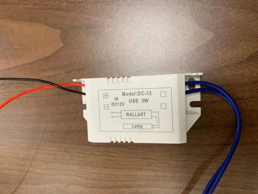 UV ব্যালাস্ট 12VDC ইলেকট্রনিক 3W ব্যালাস্ট UV ছোট শক্তি ব্যাকটেরিয়া হত্যা