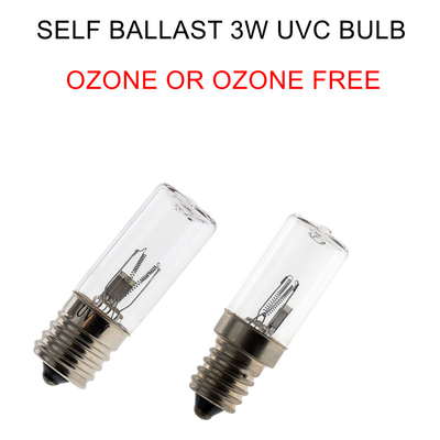 ওজোন E14 UVC লাইট বাল্ব স্বয়ং ব্যালাস্ট ভাইরাস নির্বীজন ক্যাবিনেট