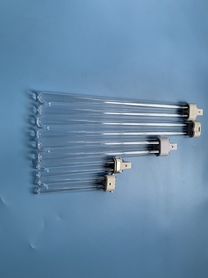 H টাইপ 40W গ্লাস UVC লাইট টিউব 185nm UV ওজোন ডিসইনফেকশন ল্যাম্প বাতাসের জন্য