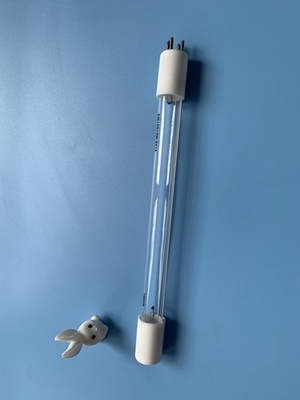 কোয়ার্টজ 10W 212mm বর্জ্য গ্যাস UV লাইট টিউব কিল মাইট UVC নির্বীজন বাতি