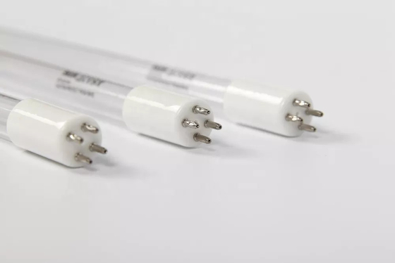 75W 1154mm UV জার্মিসাইডাল ল্যাম্প মার্কারি কোয়ার্টজ গ্লাস সিরামিক বেস