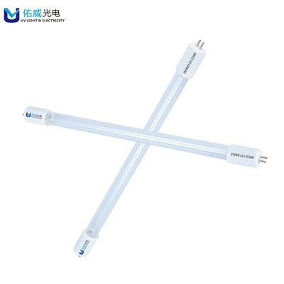 6w 10w 12mm UVC জীবাণুমুক্তকরণ ল্যাম্প T4 UV ভ্যাকুয়াম ভাইরাস কিলিং G6T4L
